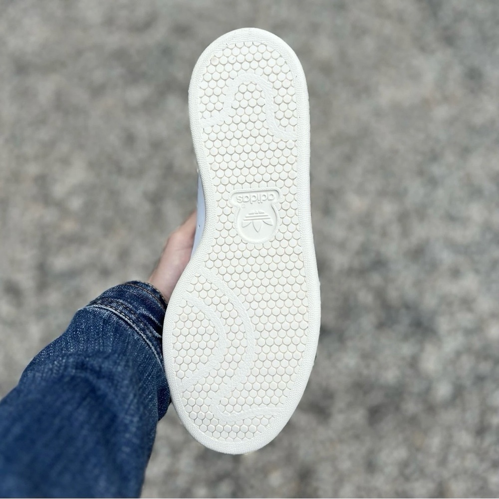 533 | Adidas Stan Smith X KS Women's White Sneaker Athletic Shoe Casual Footwear - Picture 7 of 9